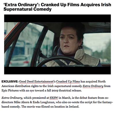 ‘Extra Ordinary’: Cranked Up Films Acquires Irish Supernatural Comedy